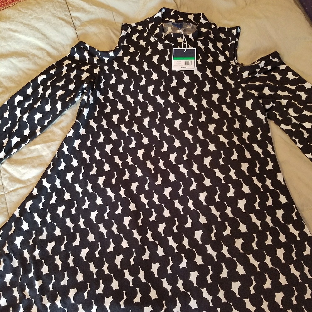 Karri Blue Cold shoulder dress